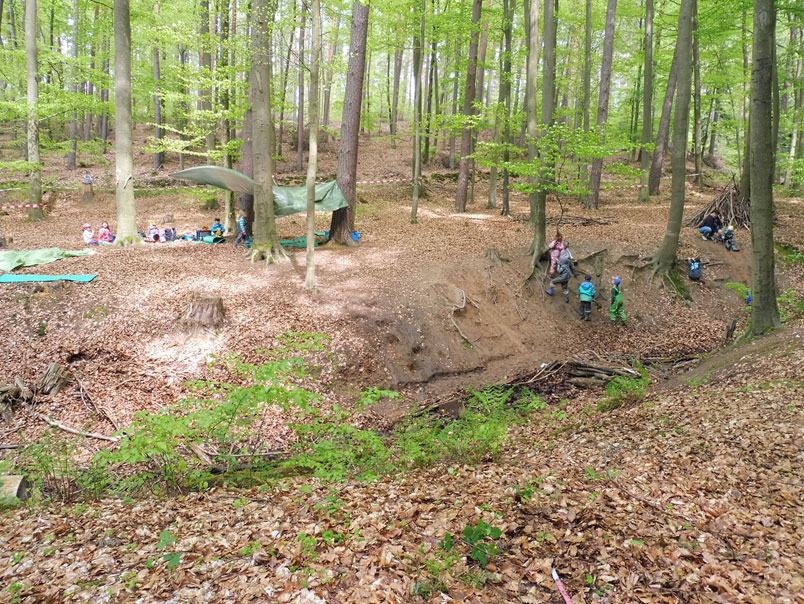 Der Waldkindergarten entsteht